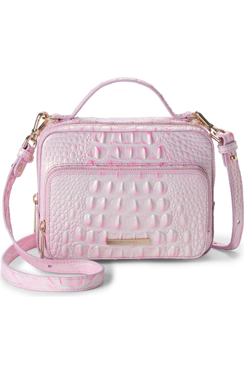 Brahmin Tori Croc Embossed Leather Top Carry Handle Bag, Main, color,