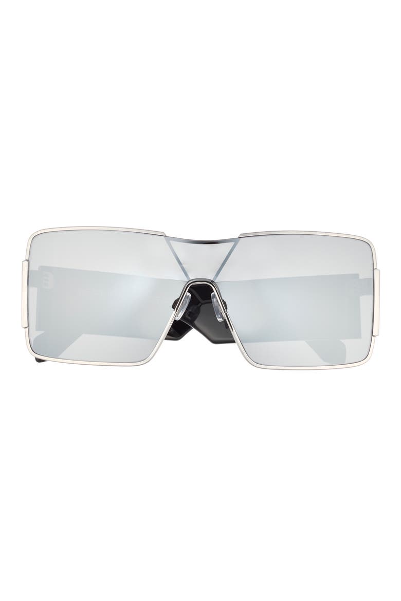Square Sunglasses, Main, color, SILVER SILVER MIRROR