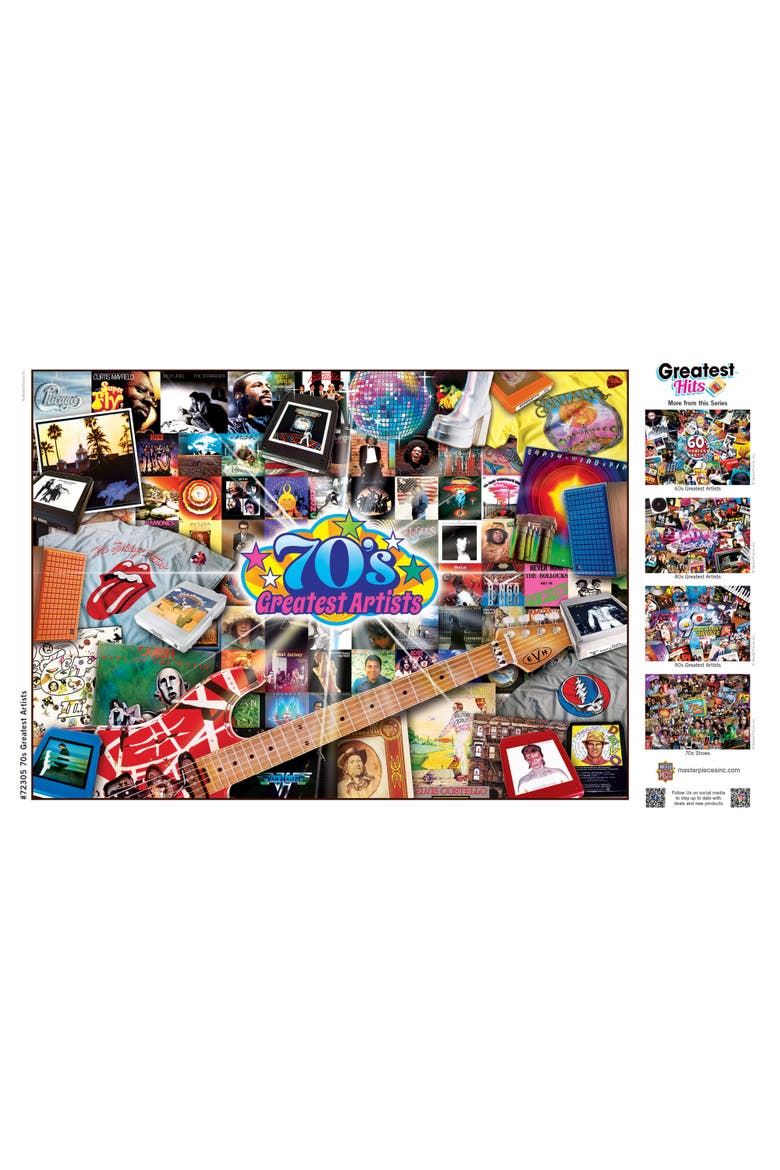 70's Artists 1000 Piece Jigsaw Puzzle, Alternate, color, Multicolor