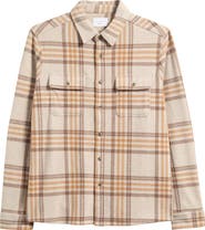 7 Diamonds Generation Plaid Flannel Button-Up Overshirt