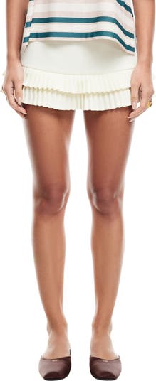 Double Ruffle Miniskort
