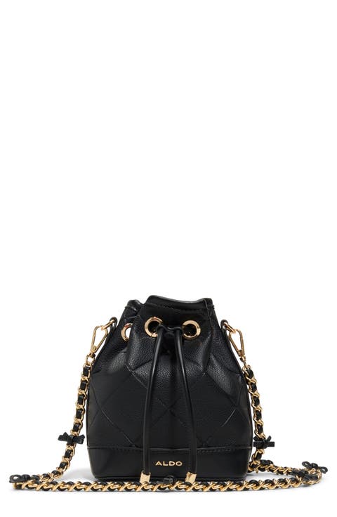 Elynnaa Faux Leather Bucket Bag