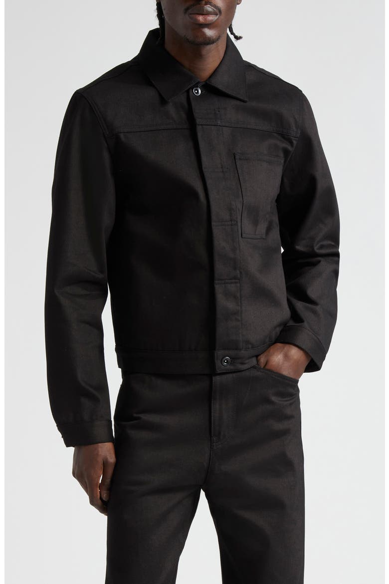 Three-Pocket Cotton Bomber Jacket, Main, color, BLACK