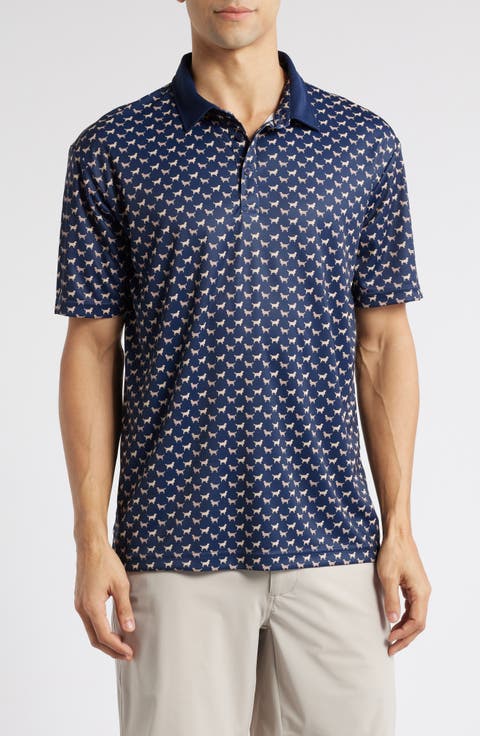 Dublin Dog Print Golf Polo