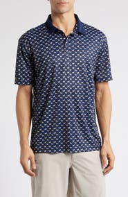 Swannies Dublin Dog Print Golf Polo