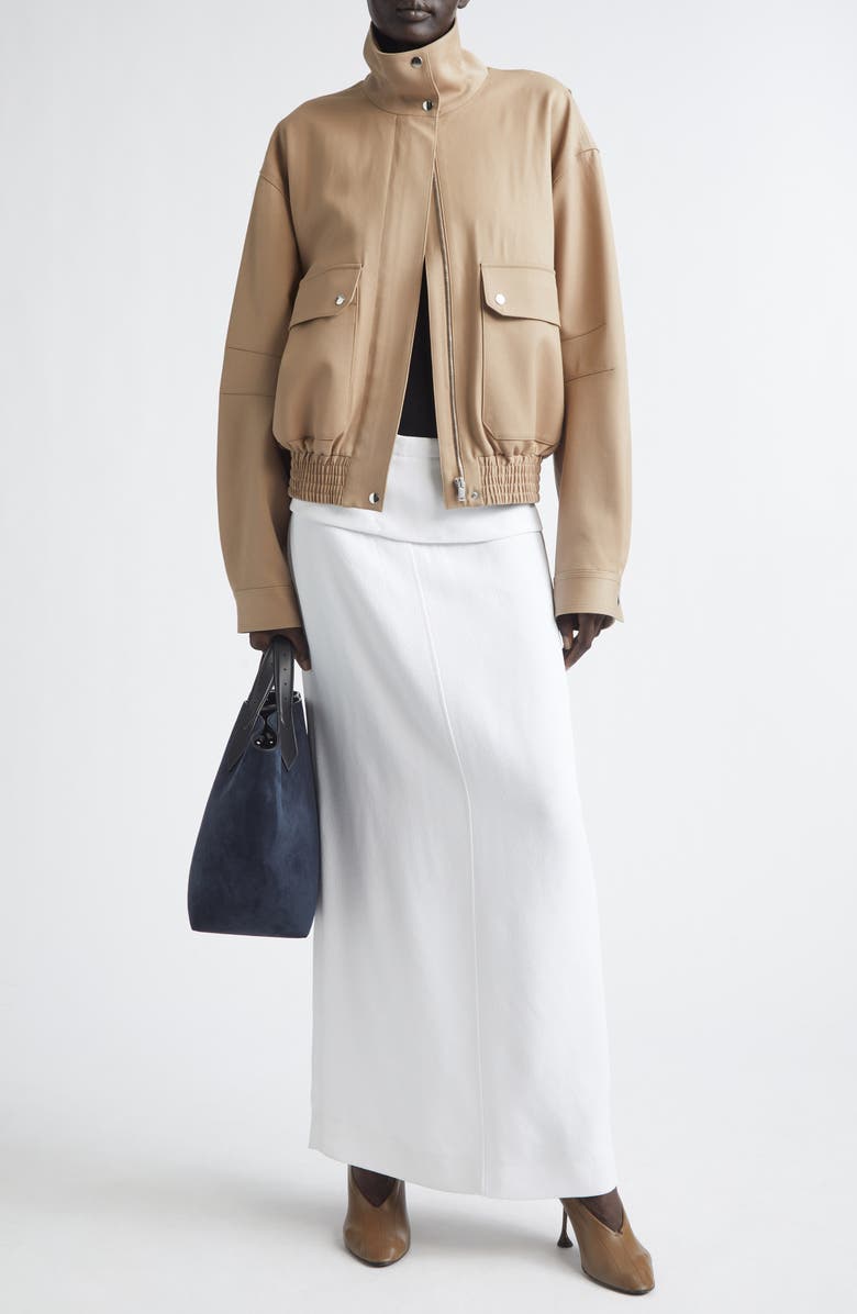 Proenza Schouler Liora Heavy Sable Maxi Skirt, Alternate, color, White