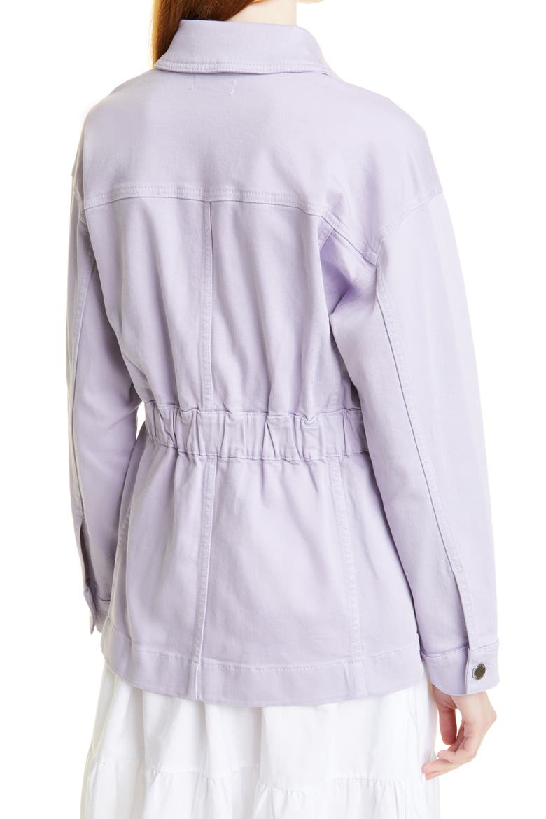 Oversize Denim Jacket, Alternate, color, LILAC