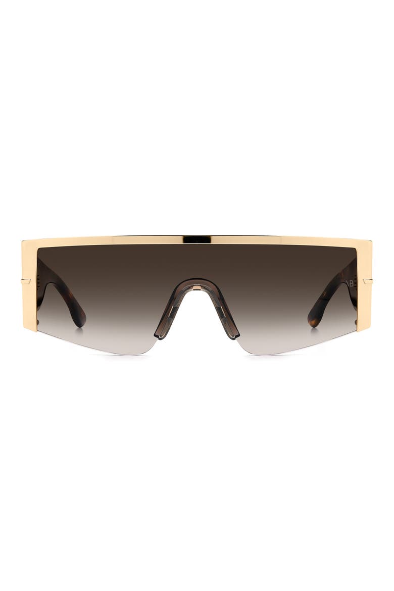 VB 7015/S 99mm Oversize Shield Sunglasses, Main, color, GOLD HAVANA/ BROWN SF