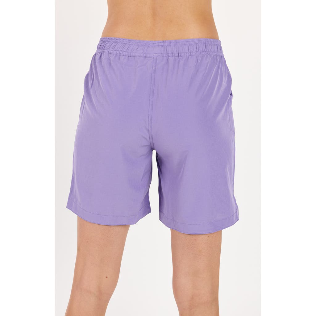 Calypsa Plus Size 7" Board Shorts In Purple