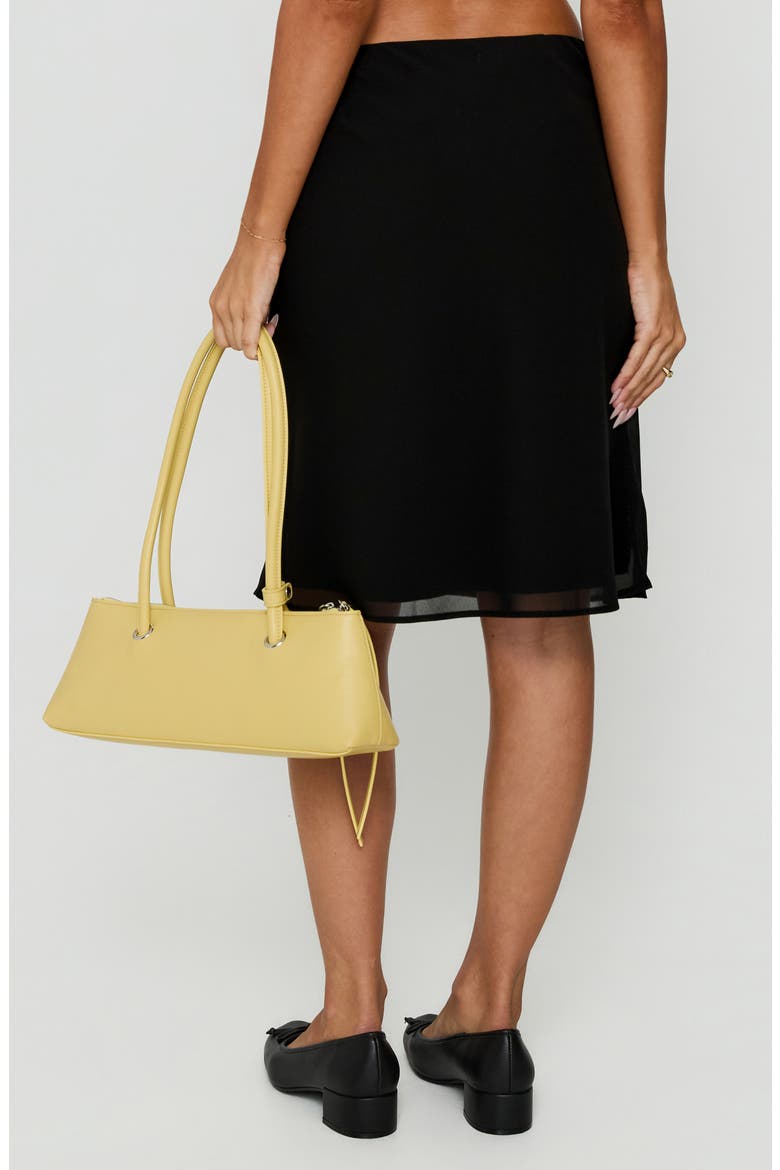 Anatola Low Rise Midi Skirt, Alternate, color, BLACK