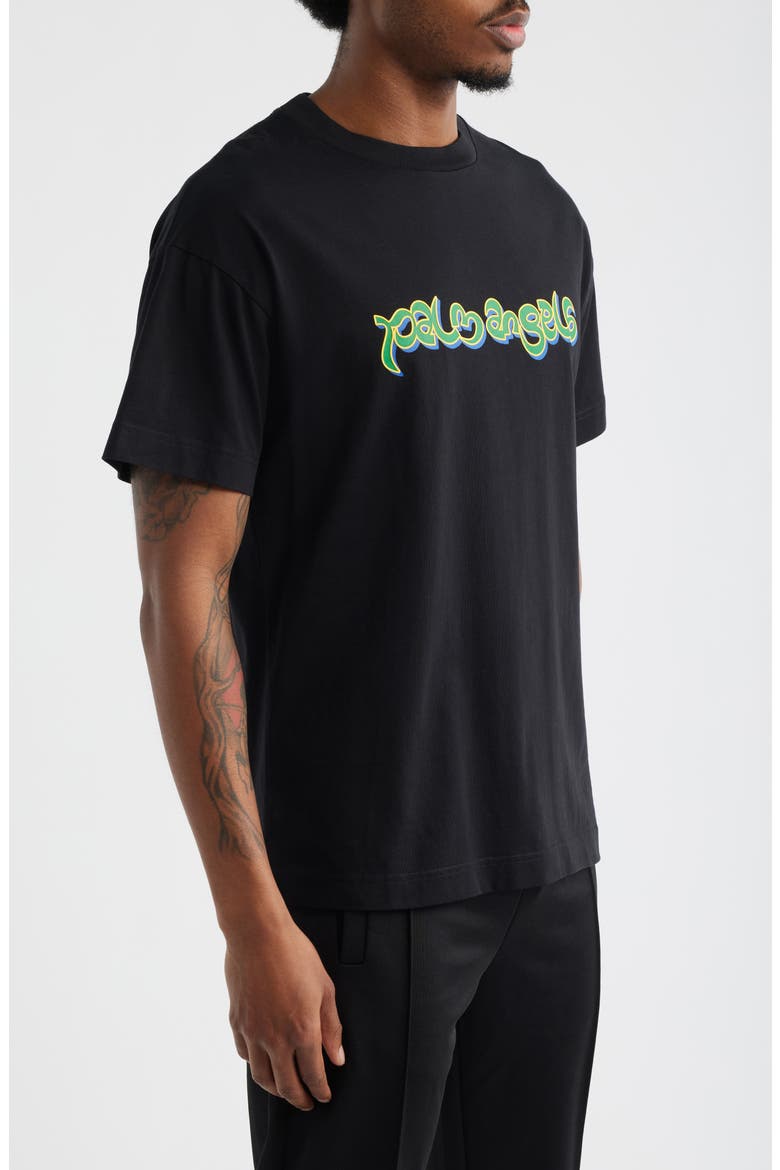 Thai Logo Cotton Graphic T-Shirt, Alternate, color, BLACK GREEN
