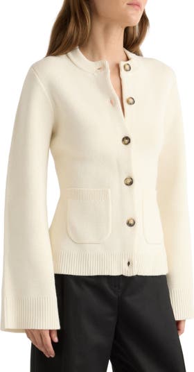 Eames Cotton Wool Button Cardigan