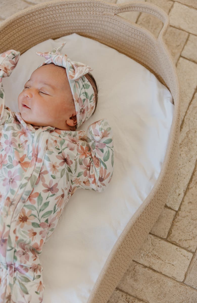 Copper Pearl Natalie Zip-Up Footie Pajamas, Alternate, color, Natalie