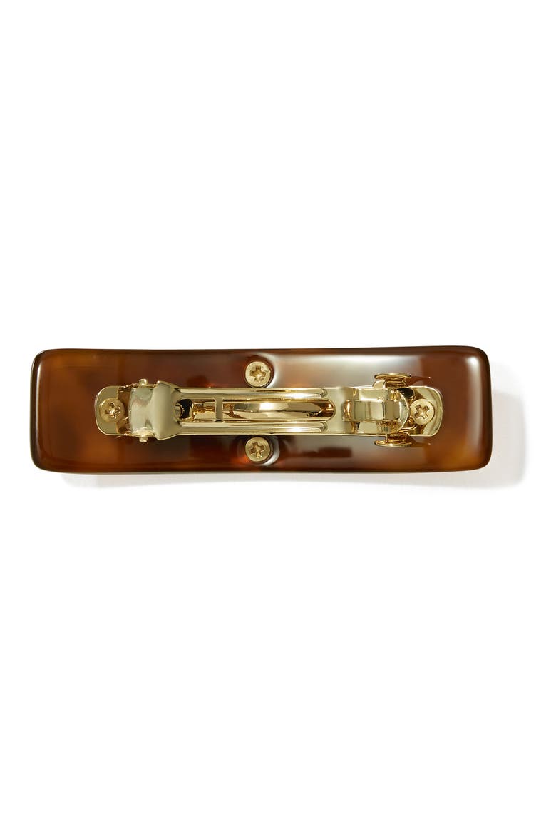 Kira Small Barrette, Alternate, color, TORY GOLD / TORTOISE
