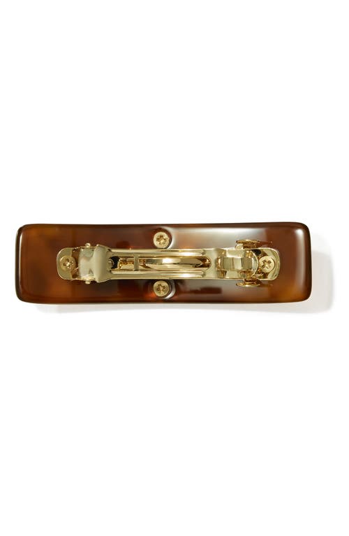 Tory Burch Kira Small Barrette In Brown