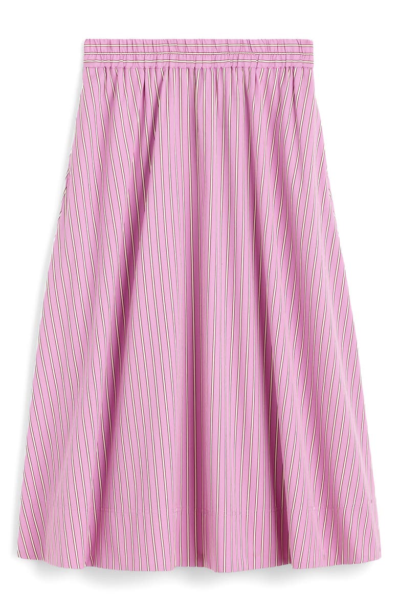 Madewell Circle Cotton Poplin Midi Skirt, Alternate, color, Warm Wisteria