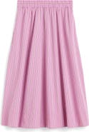 Madewell Circle Cotton Poplin Midi Skirt