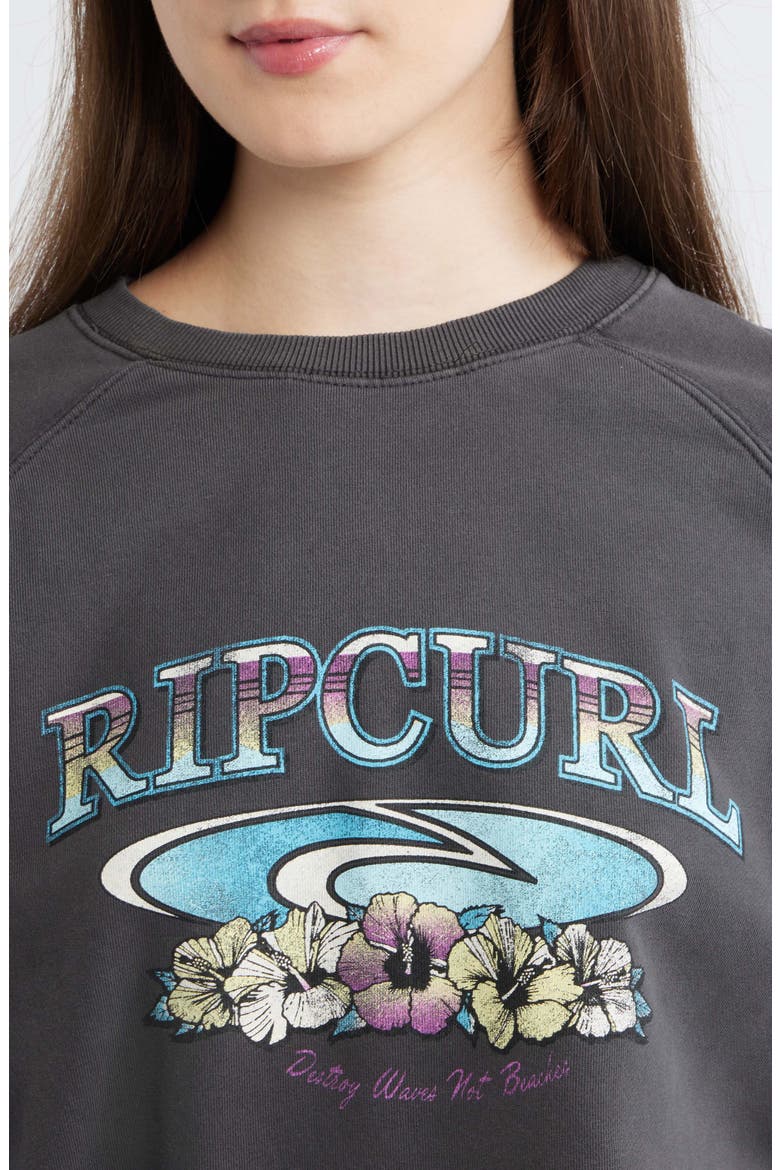 Catalina Island Graphic Sweatshirt, Alternate, color, WASHED BLACK