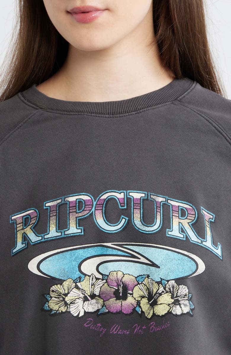 Rip Curl Catalina Island Graphic Sweatshirt, Alternate, color, Washed Black
