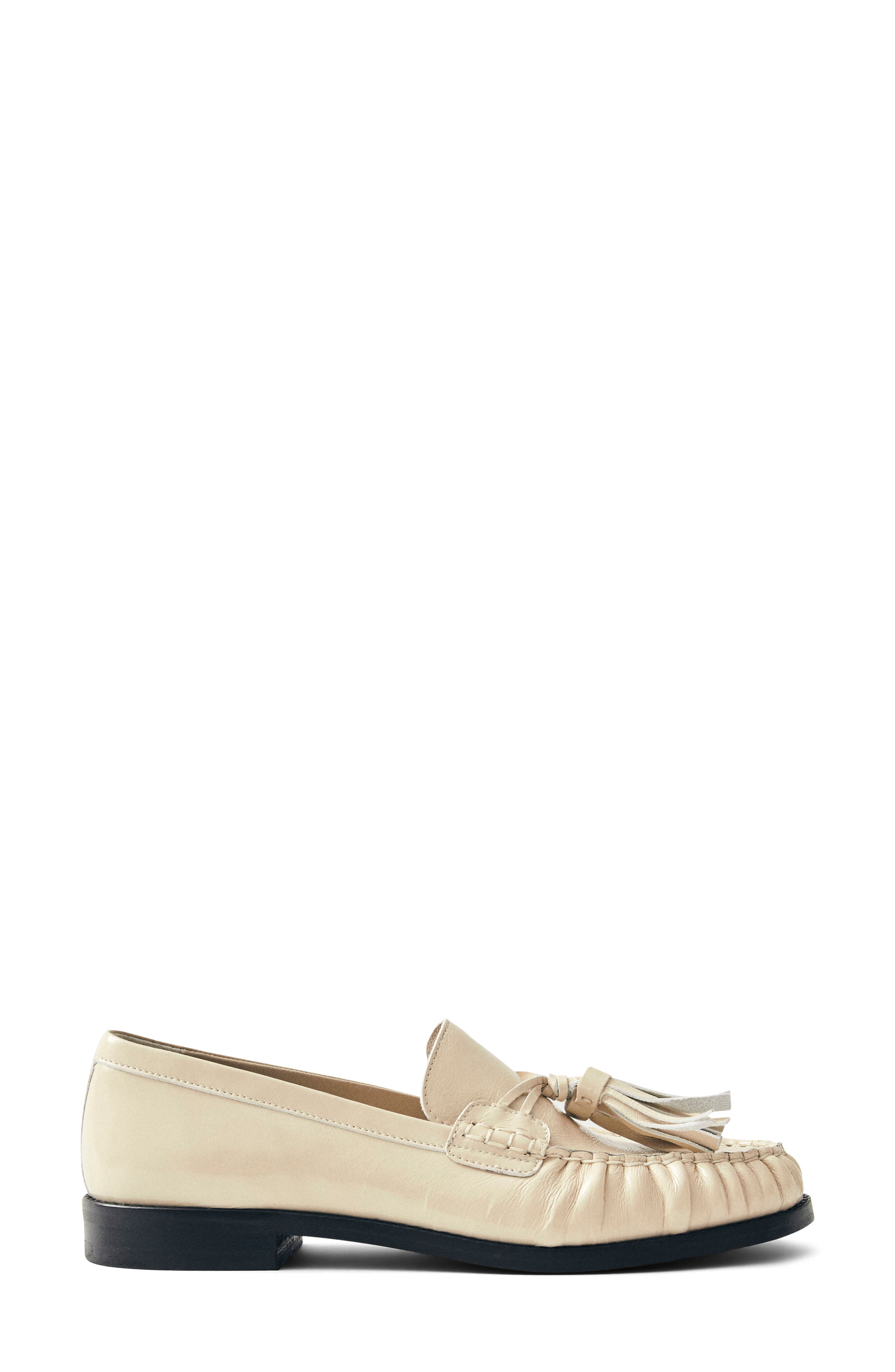 ALOHAS Marietta Tassel Loafer, Alternate, color, Cream