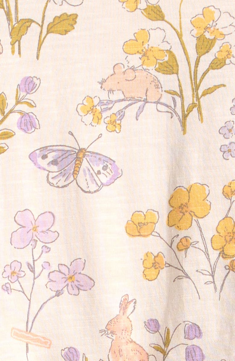 NEXT Ditsy Frill Floral T-Shirt, Alternate, color, Neutral