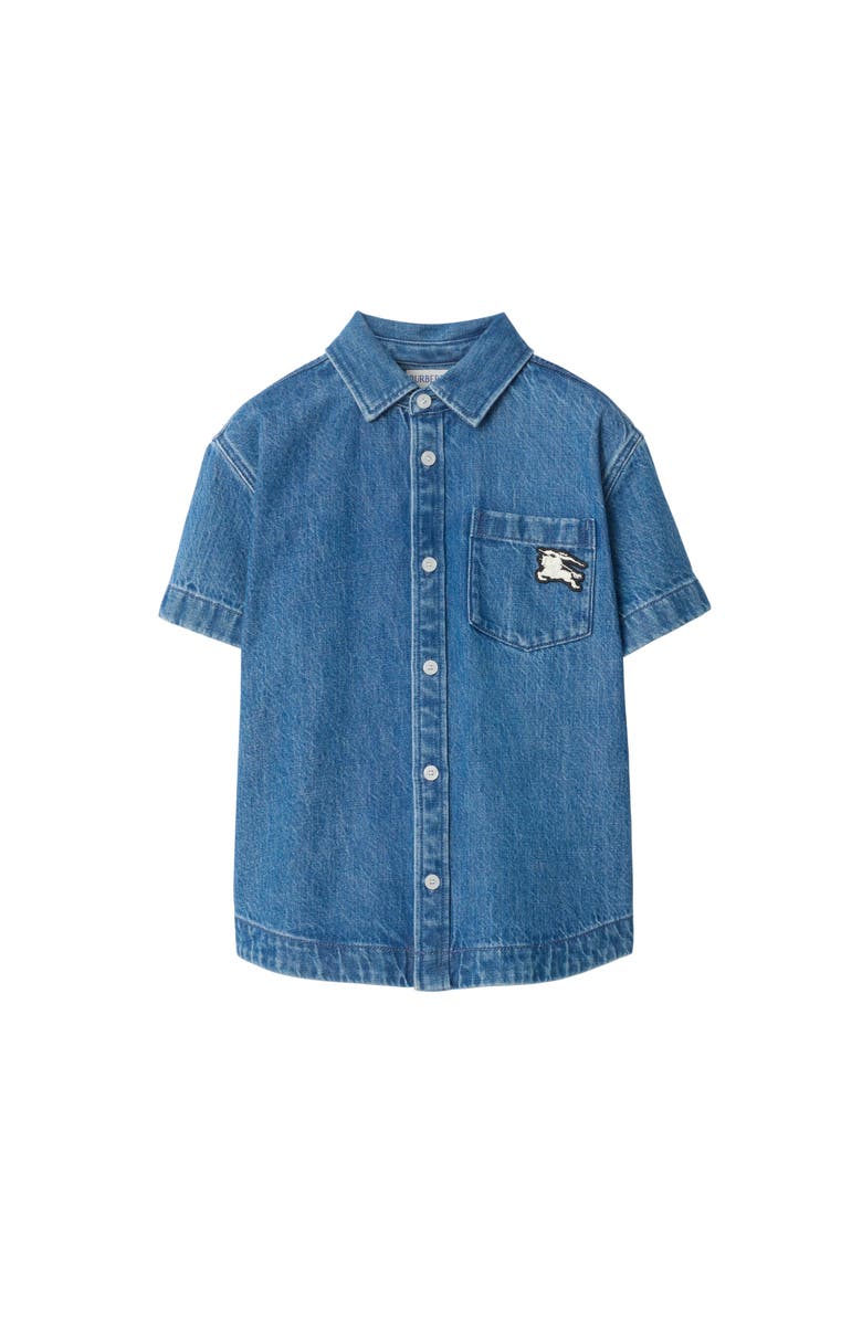 Burberry Denim Shirt, Main, color, Vintage Denim