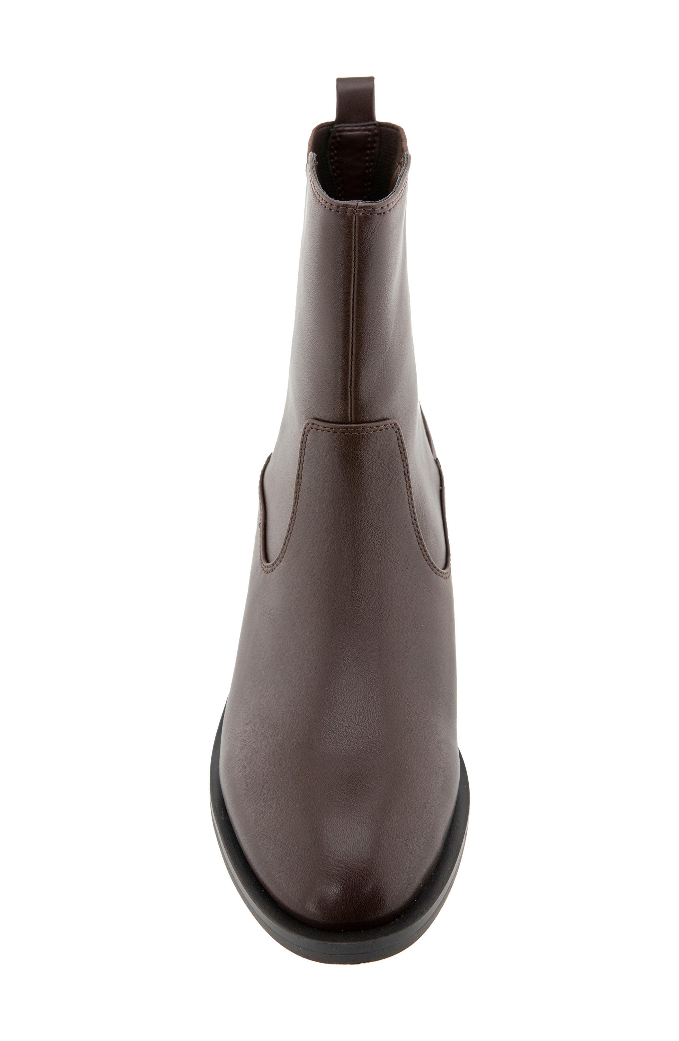 Franca Faux Leather Chelsea Bootie, Alternate, color, DARK ESPRESSO