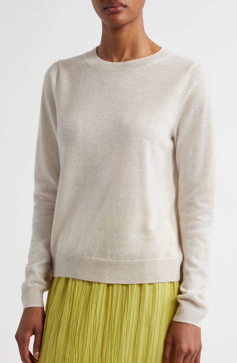 MARGARET O'LEARY Cashmere & Linen Crewneck Sweater, Alternate, color, 