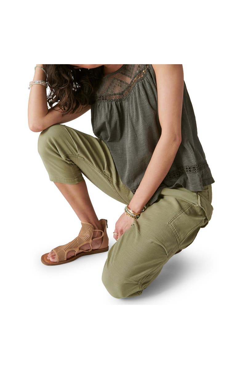 Lucky Brand Lace Trim Tank, Alternate, color,