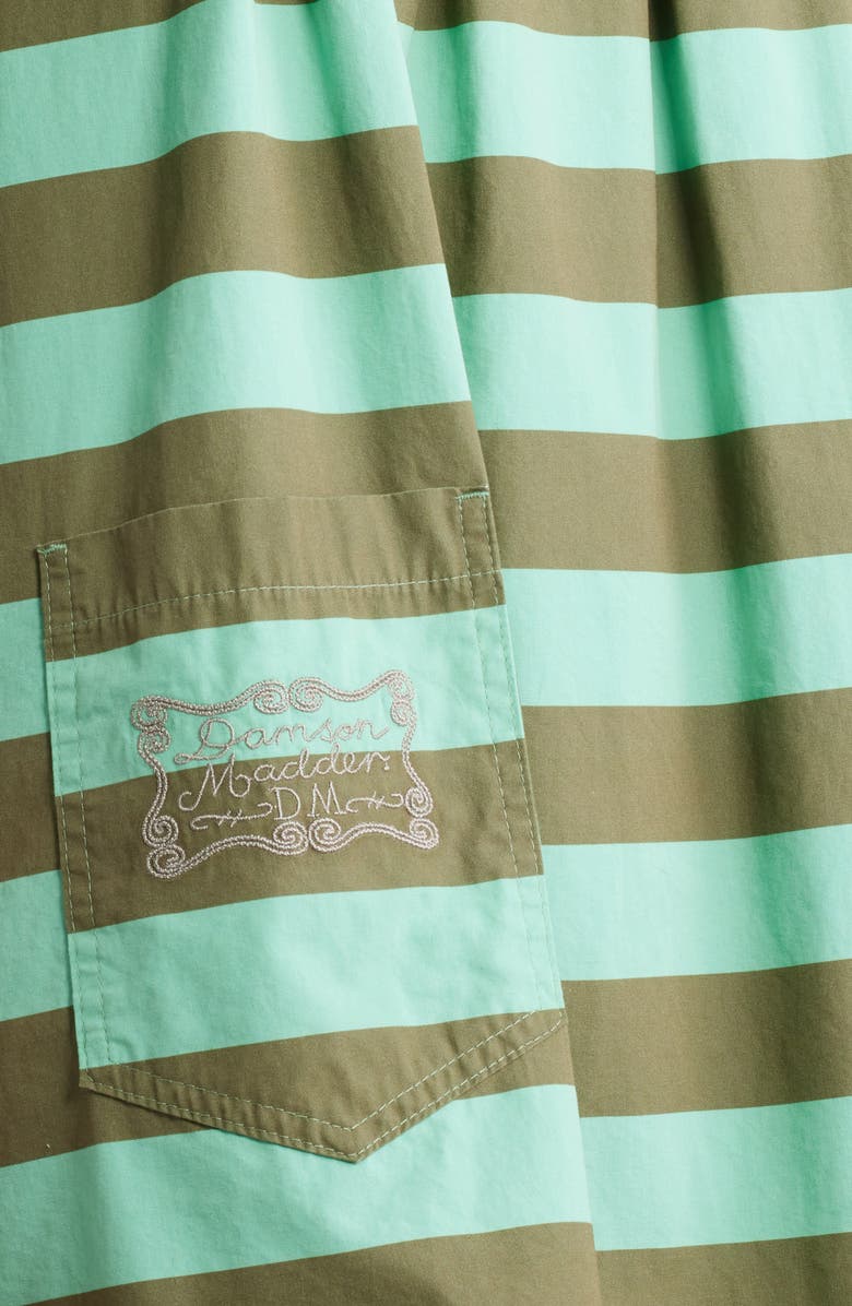 Damson Madder Maggie Stripe Organic Cotton Polo Minidress, Alternate, color, Multi