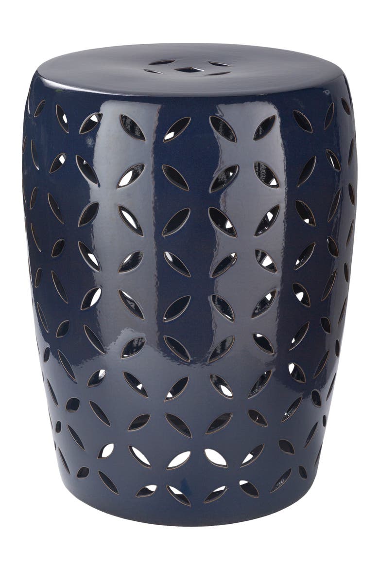 Chantilly Garden Stool, Main, color, NAVY