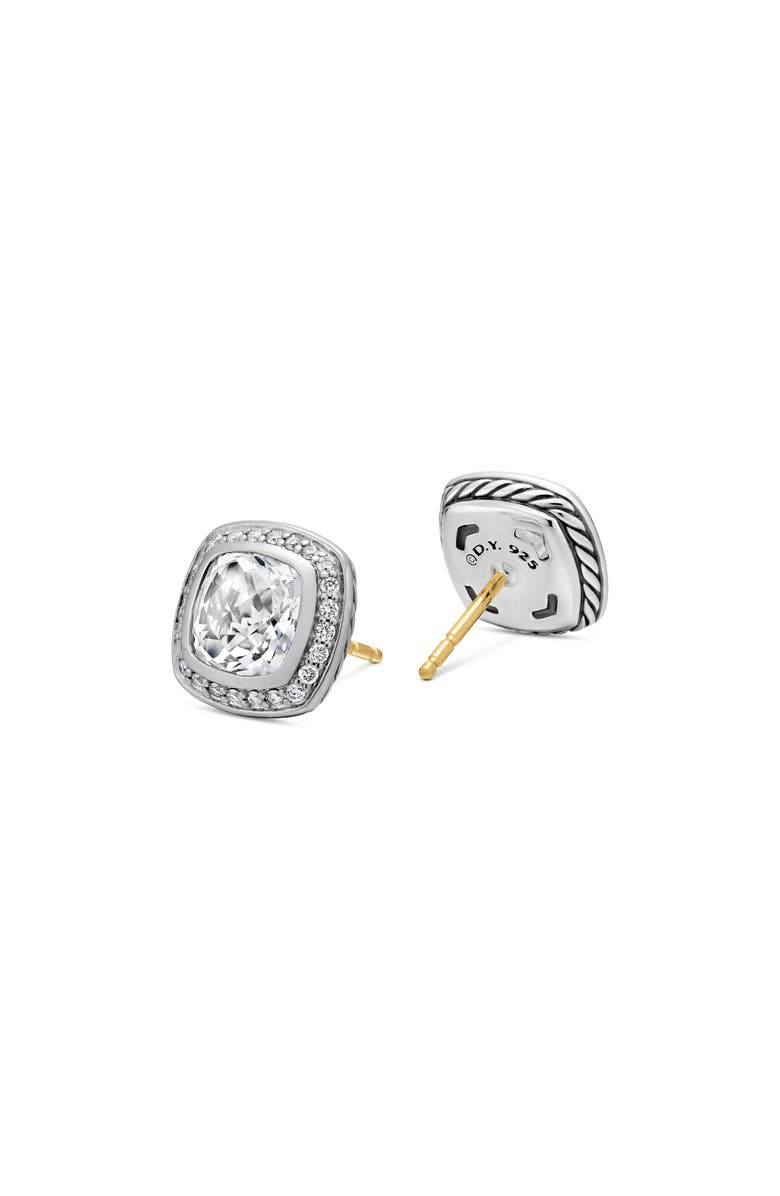 David Yurman Albion<sup>®</sup> Earrings with Prasiolite and Diamonds, 7mm, Alternate, color, 