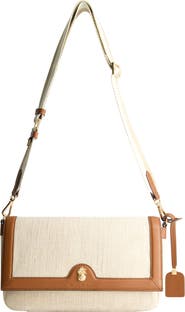 Tommy Bahama Lurex Linen Long Flap Crossbody