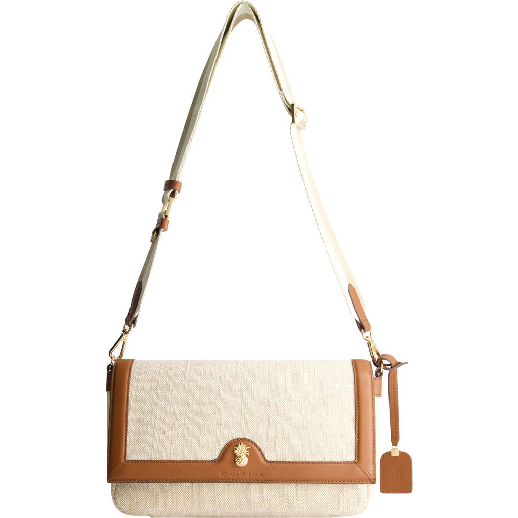 Tommy Bahama Lurex Linen Long Flap Crossbody
