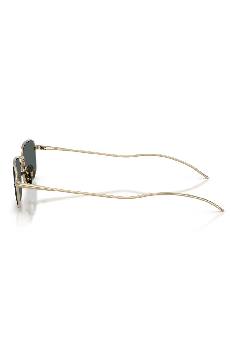 TK-14 53mm Polarized Rectangular Sunglasses, Alternate, color, GOLD / MIDNIGHT EXPRESS POLAR
