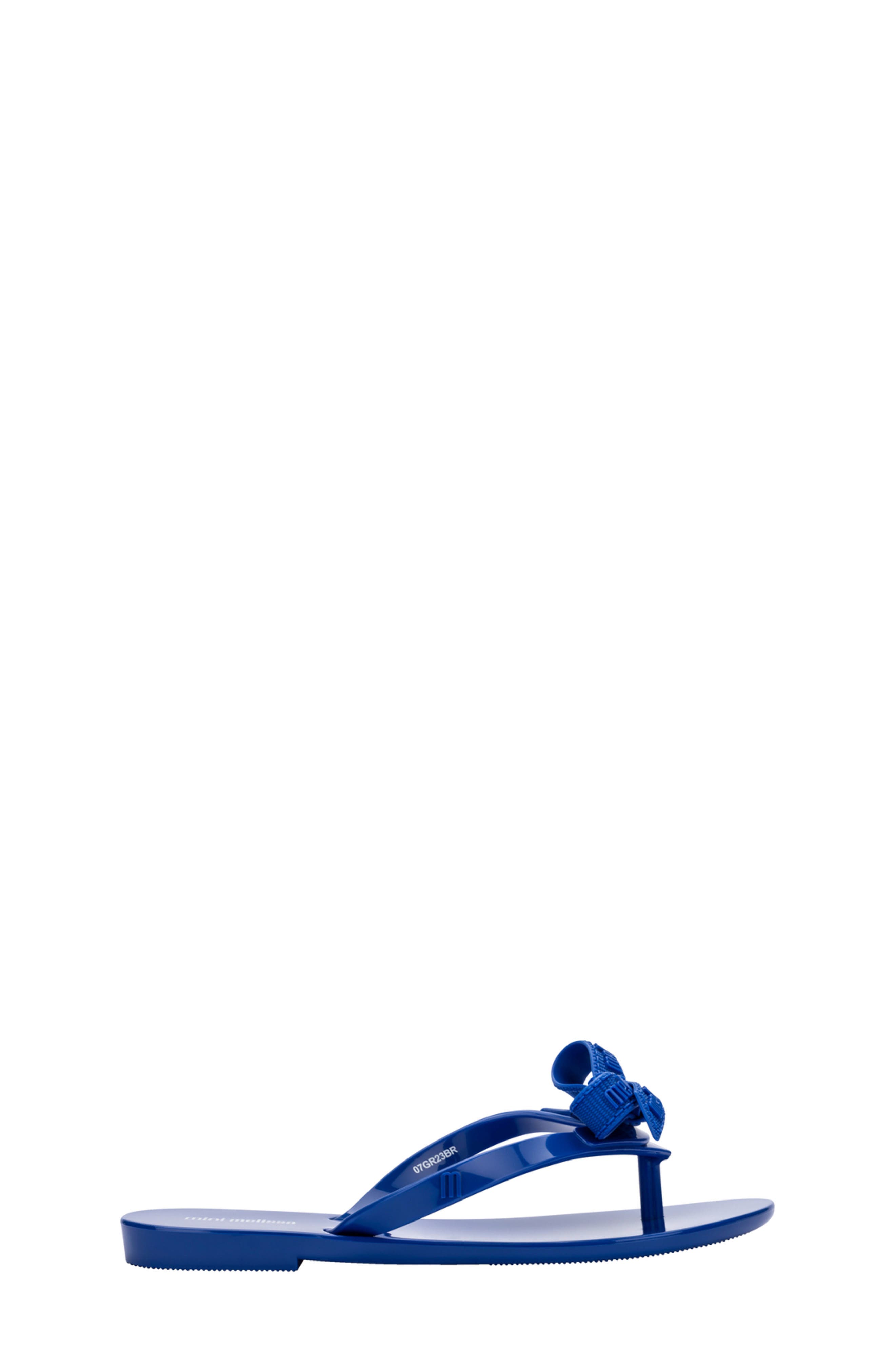 Mini Melissa Kids' Harmonic M Lover Flip Flop, Alternate, color, Blue