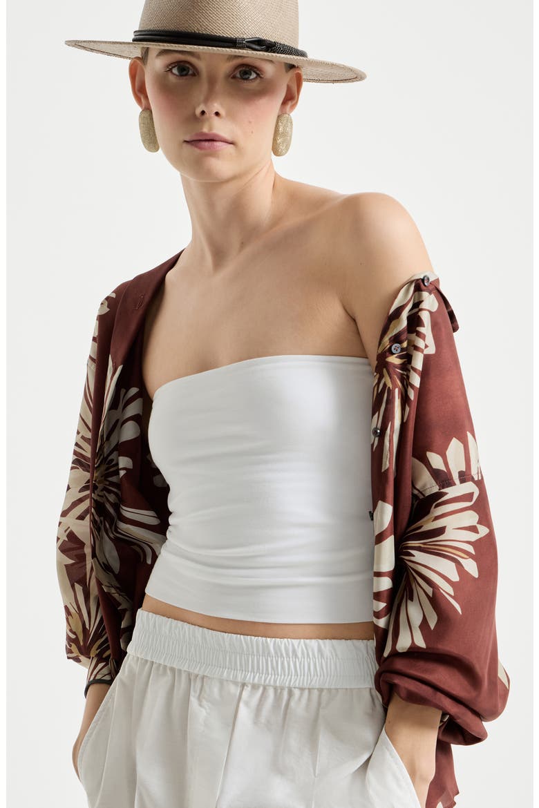 Bandeau top, Alternate, color, White