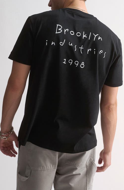 Brooklyn Industries Water Tower Graphic T-shirt In Black