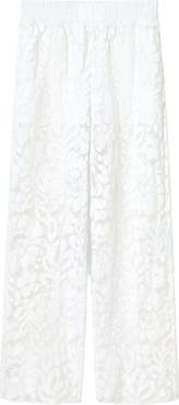 AllSaints Amelie Lace Wide Leg Trousers
