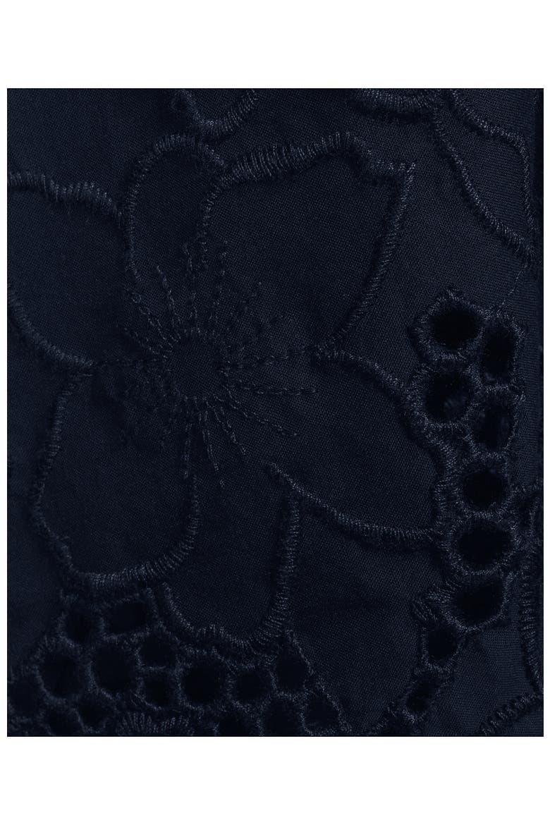 Voile Eyelet Maxi Skirt, Alternate, color, Radiant Navy