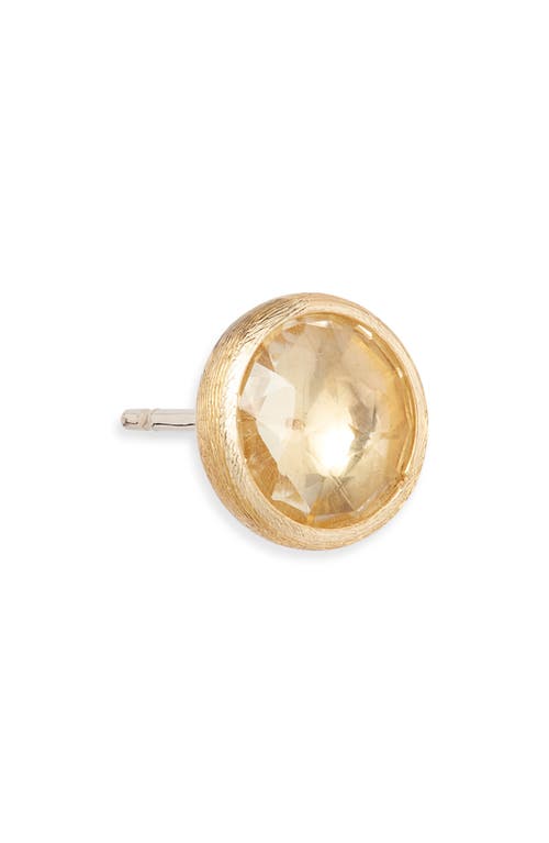 Marco Bicego Jaipur Lemon Quartz Stud Earrings In Gold