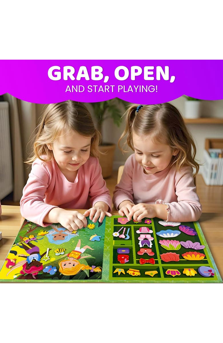 Quokka Magnetic Dress-Up Dolls for Kids Ages 3-5 - Creative Play Set, Alternate, color, Fairytale