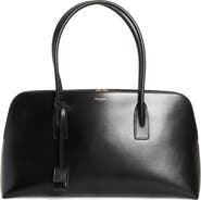Saint Laurent Large Sac de Jour Leather Bowling Bag