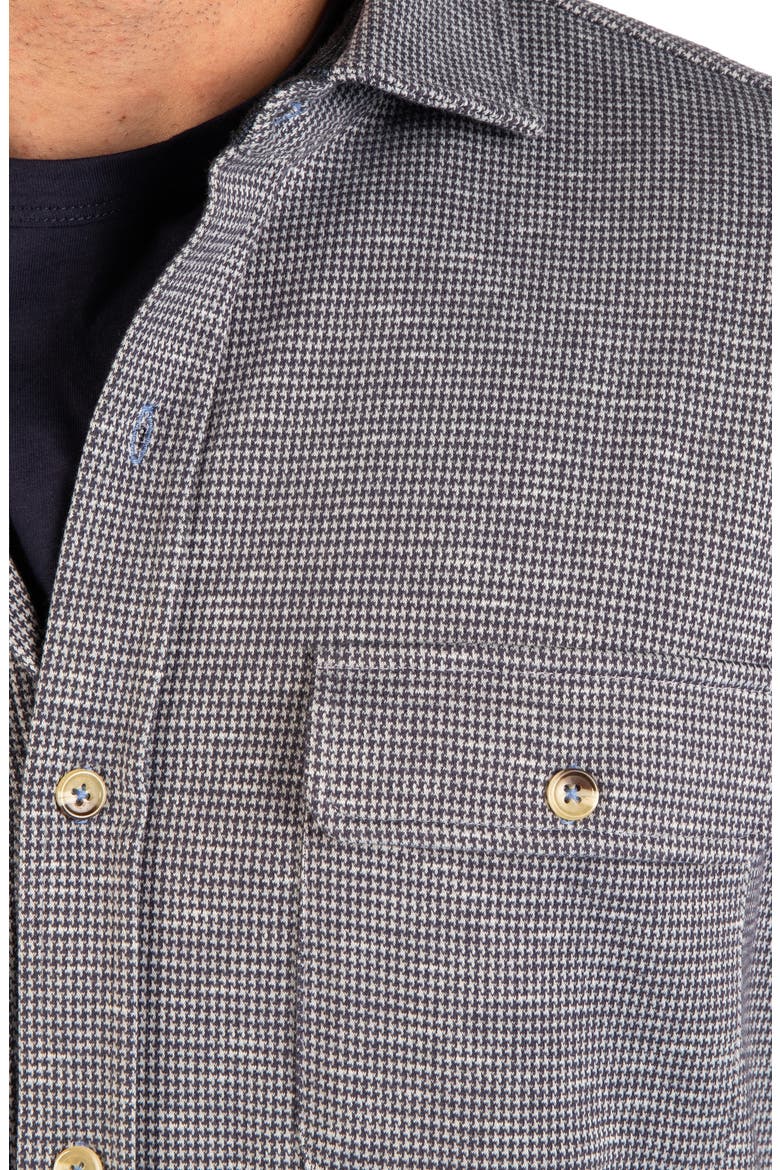 Melange Twill Shirt, Alternate, color, DARK GREY