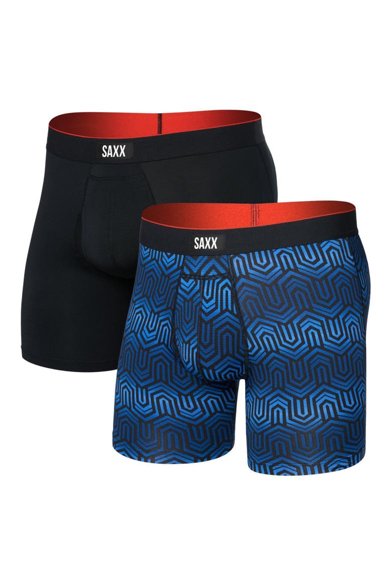 Assorted 2-Pack Multi-Sport Mesh Performance Boxer Briefs, Alternate, color, CHAIN OF COMMAND/BLK
