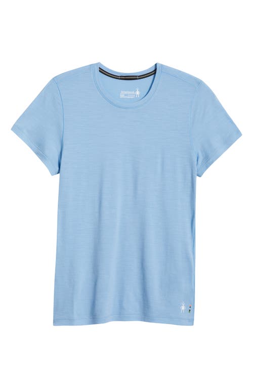 Smartwool Merino Wool Blend Short Sleeve T-shirt In Serene Blue