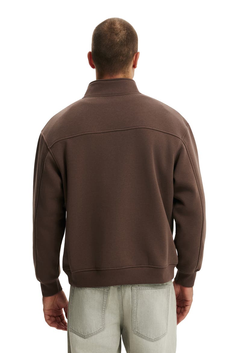 Men's 1/4 Zip Fleece, Alternate, color, Espresso