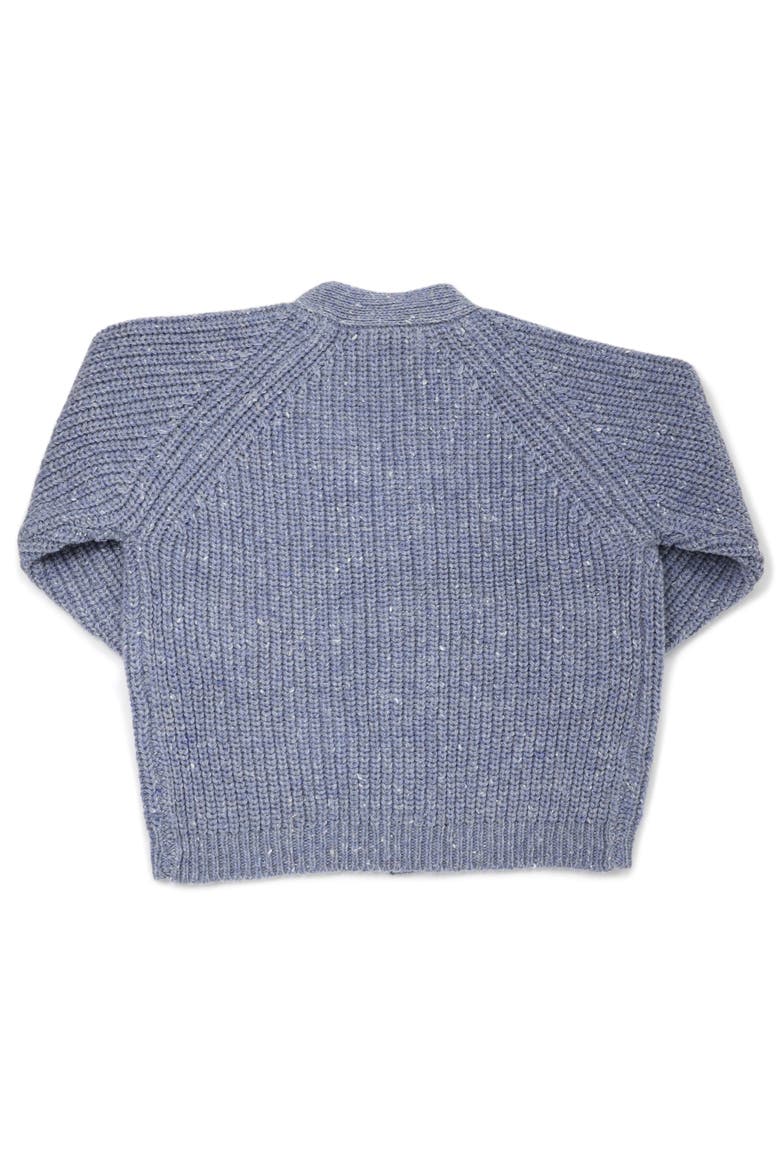 Grandpa Knitted Cardigan- Infant, Alternate, color, Fog Confetti