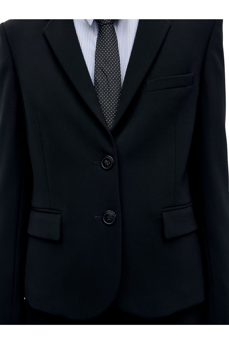 Justa Tailored Blazer, Alternate, color, Black
