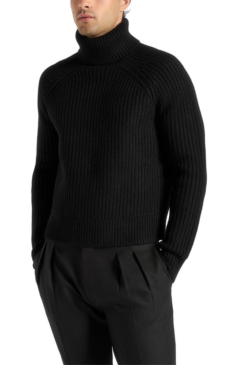 Manière De Voir Rudy Roll Neck Chunky Knit Jumper, Alternate, color, 